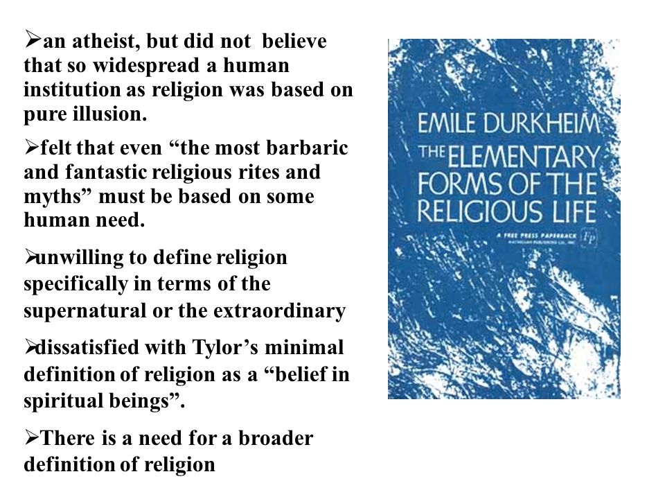 The separation of sacred from profane in the elementary forms of religious belief by emile durkheim